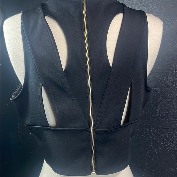 Express Black Fitted Crop Tank Top - Picture 7 of 7